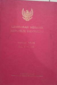 Lembaran Negara RI tahun 1968 No. 1-79