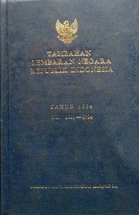 Tambahan Lembaran Negara RI 1964 No. 2606-2724